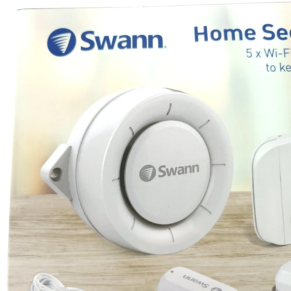 Swann Home Security Alert Kit 2 Door/Widow 2 Motion 1 Water Leak Sensor 1 Siren